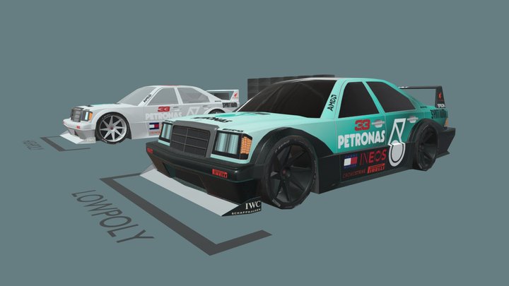 Mercedes-AMG Petronas DTM Team (XYZ School) 3D Model