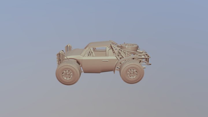 Car Untextured 3D Model