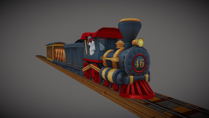 SheepDog N Train 3D Model