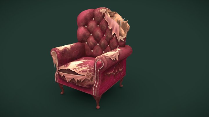 Chair Chesterfield 3D Model