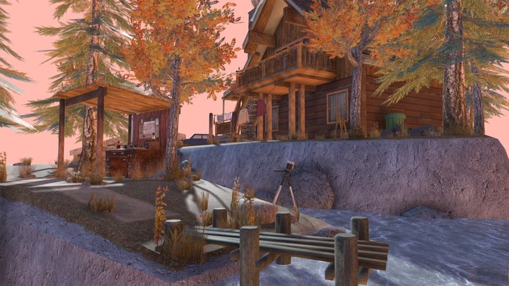 DAE Diorama - Forest Loner 3D Model
