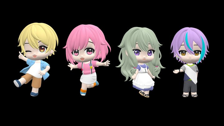 Chibi Wonderlands x Showtime 3D Model