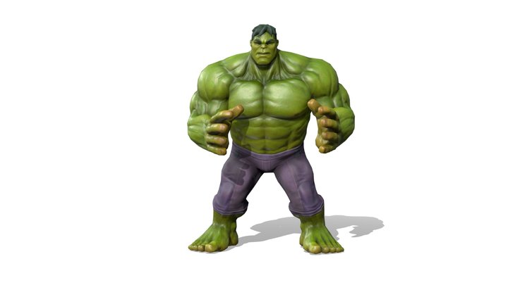 Hulk - Defeated - Goalkeeper Idle 3D Model