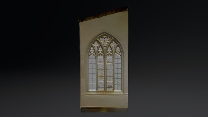 Laser scan. Church interior. 3D Model