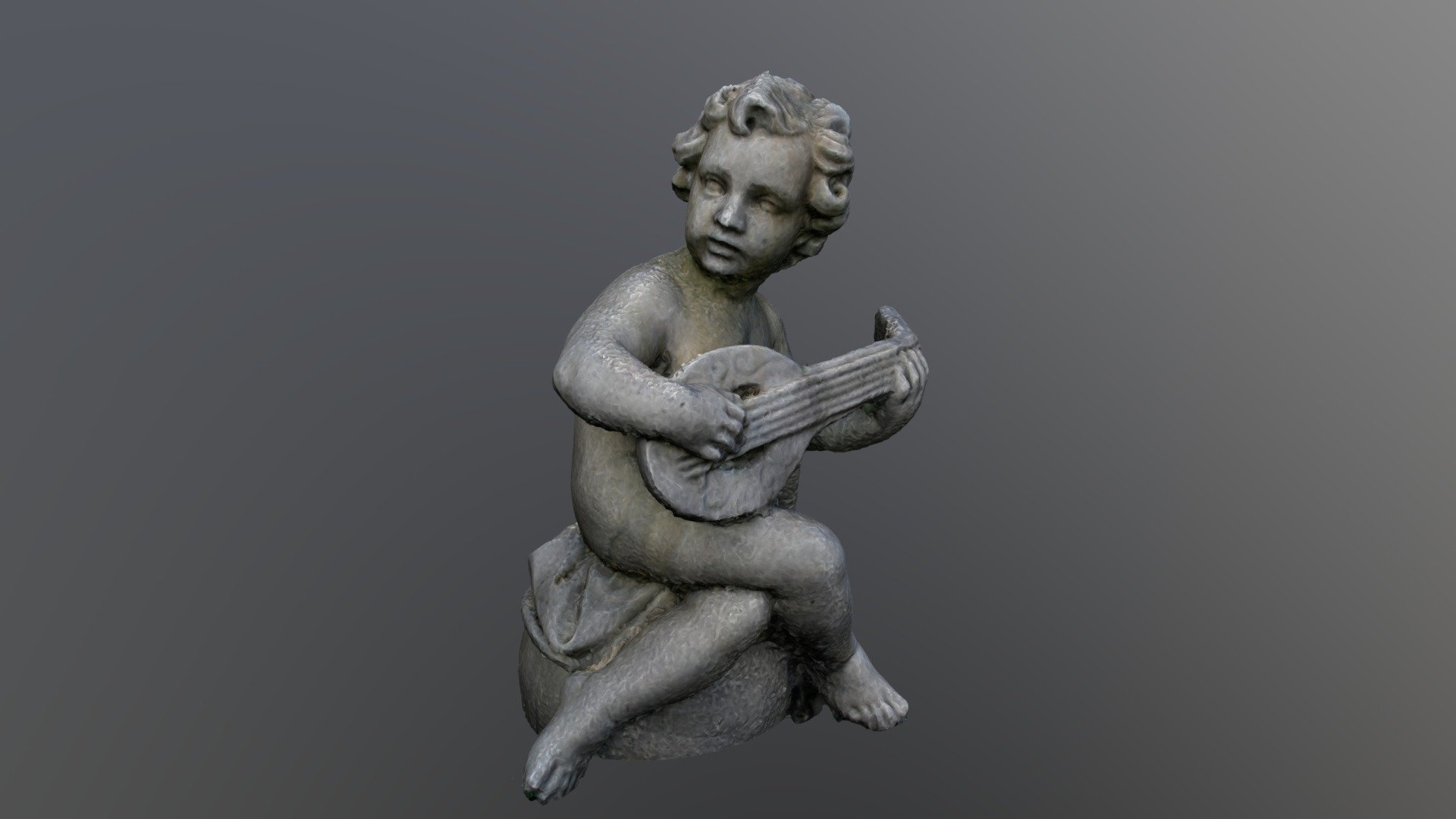 Photogrammétrie statue jardin