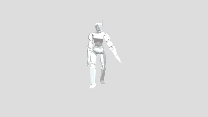 Drunk Walk Mixamo Robot 3D Model