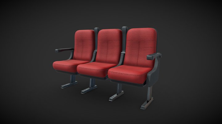 Cinema Armchairs 3D Model