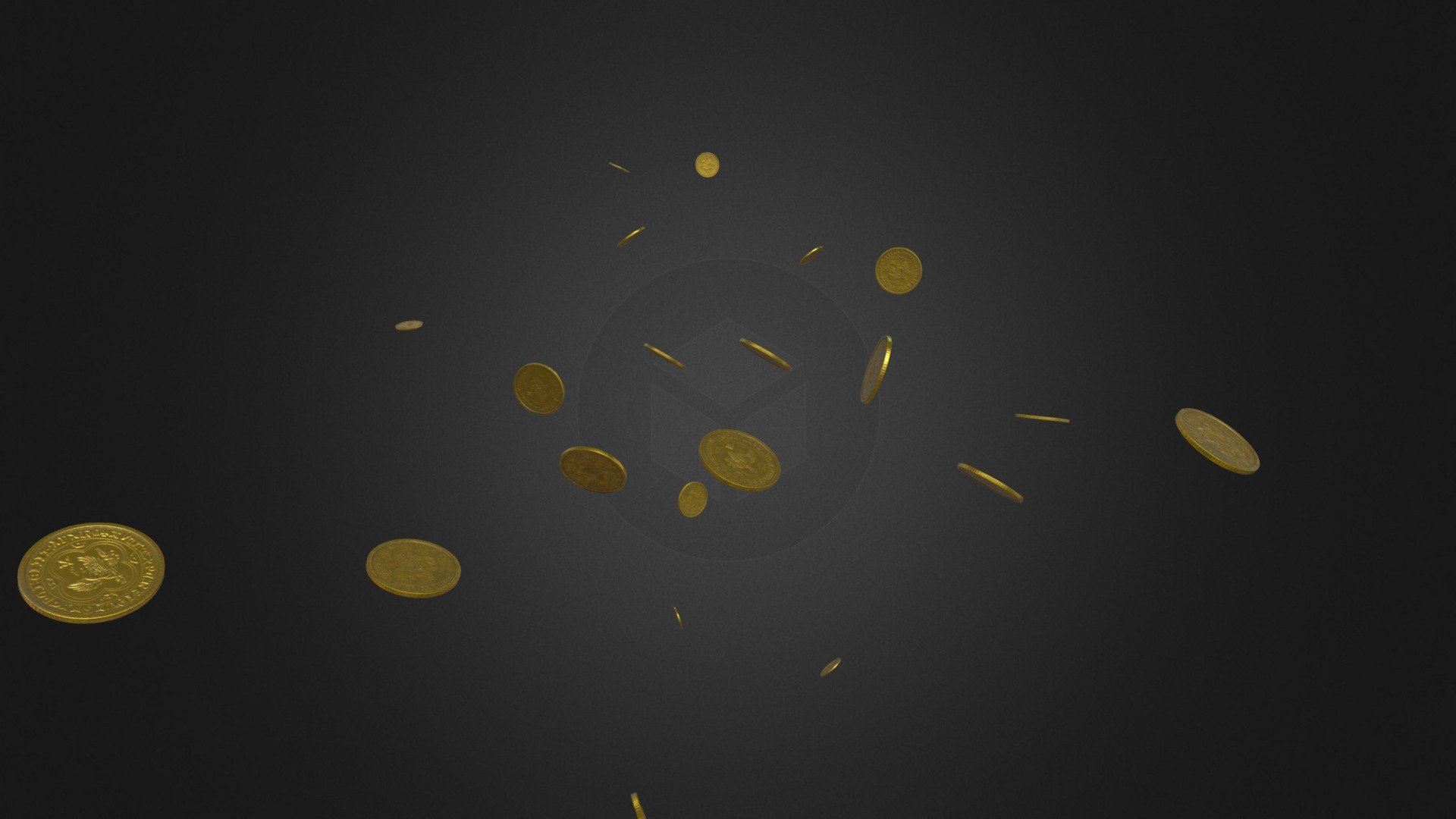 Falling Gold Coins – Loop FX Animation FVART3D - 3D model by fvart3dD ...