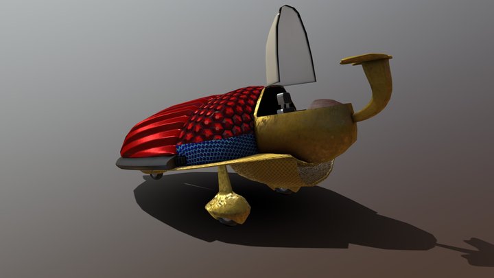 Golden Beetle 3D Model