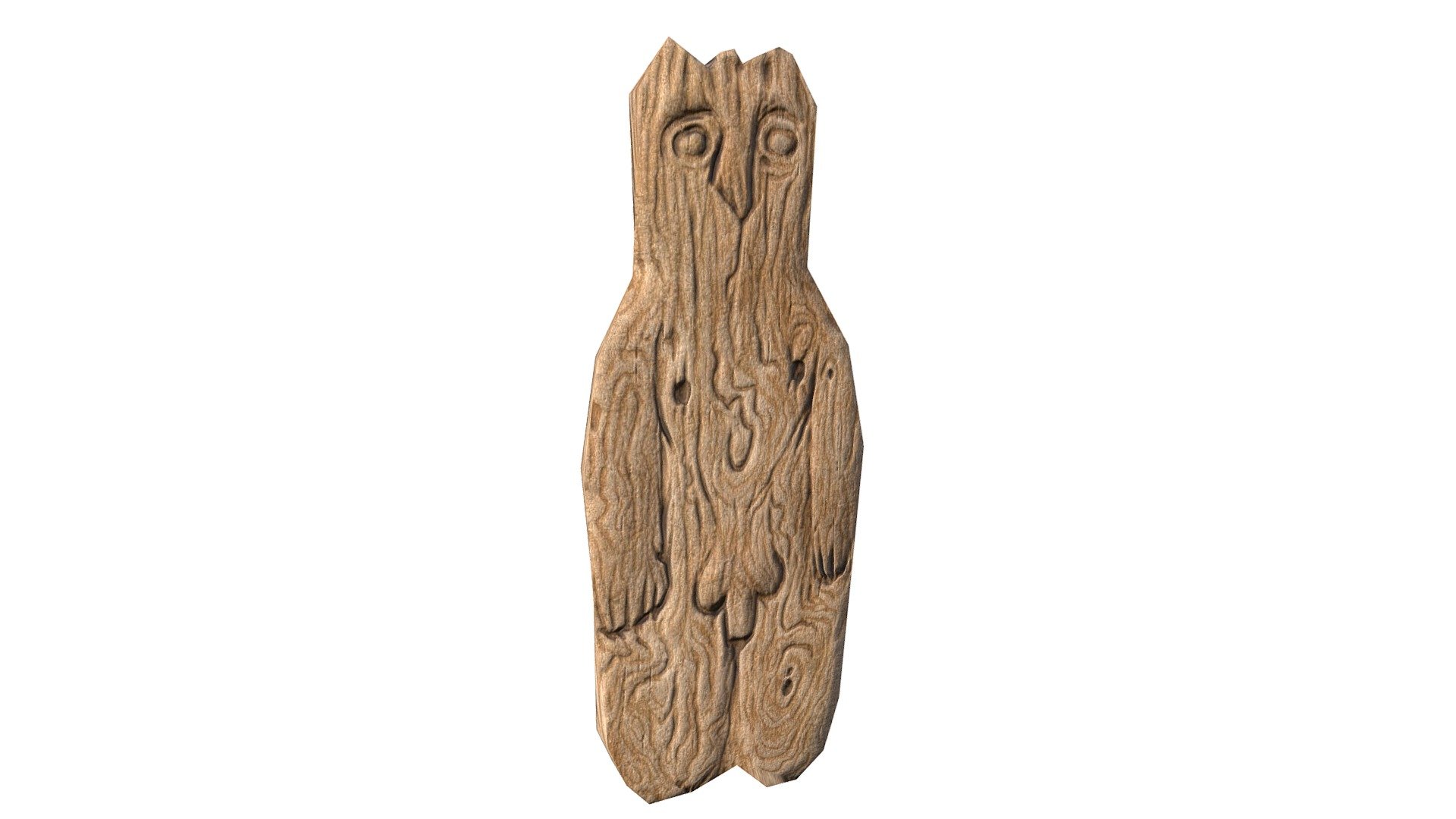 Low Poly Driftwood Carving
