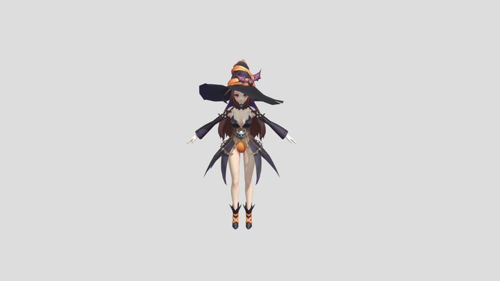 Cleo  Cos17 Halloween King's raid 3D Model