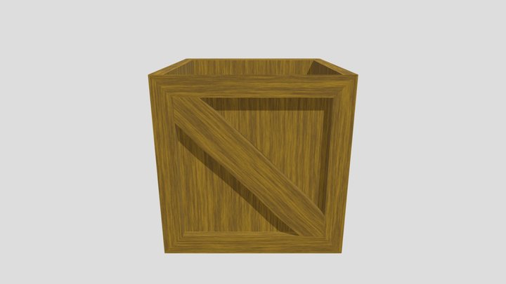 Open Crate 3D Model