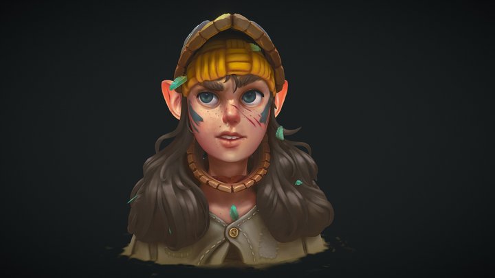 Not Scared! #3dBustChallenge 3D Model