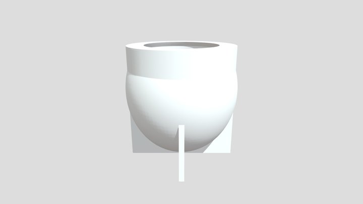 Mate Calabaza imperial de cuero 3D Model