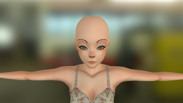 Abbie (T-Pose) 3D Model