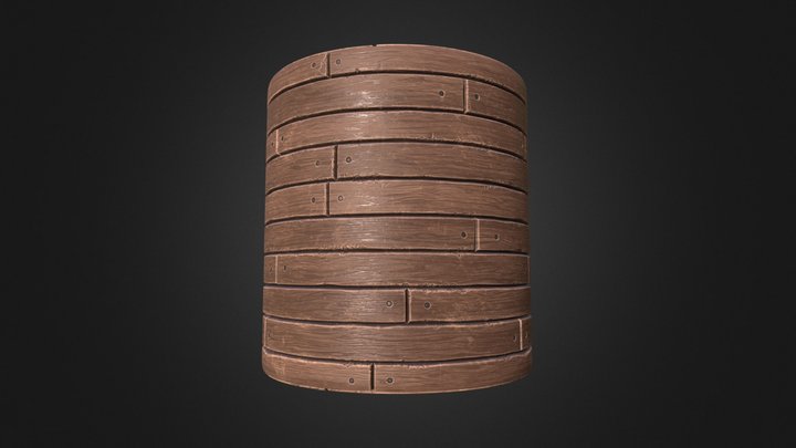 Wooden Floor (Tileable Material) 3D Model