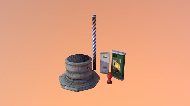 Props Venice, Italy 3D Model