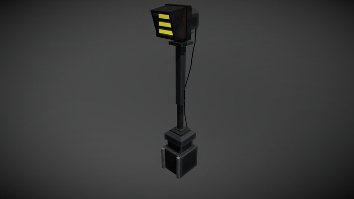 NMcKee_FloodLamp 3D Model