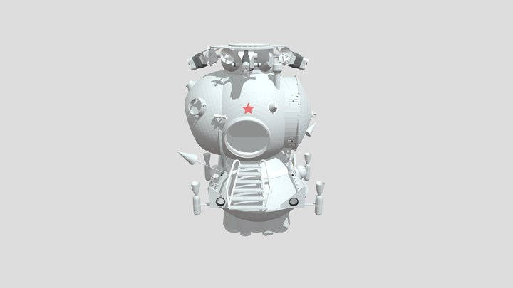 LK lunar lander (untextured) 3D Model