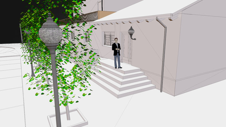 SketchUp: Hotel Rural 3D Model