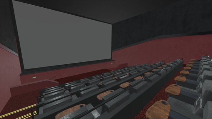Low Poly Cinema 3D Model