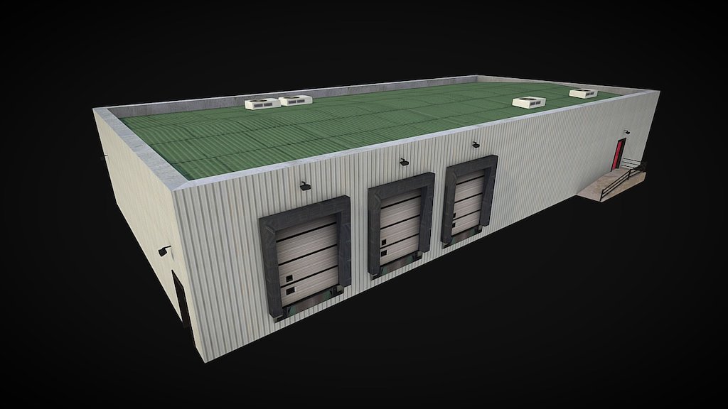 Realistic Warehouse - 3D model by diesel3d [b7e7f05] - Sketchfab