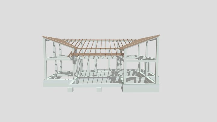 Semenic - Locuinta - Structura 3D Model