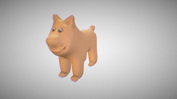 собака 3D Model