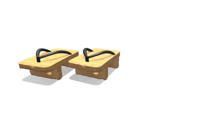 japenese geta 3D Model