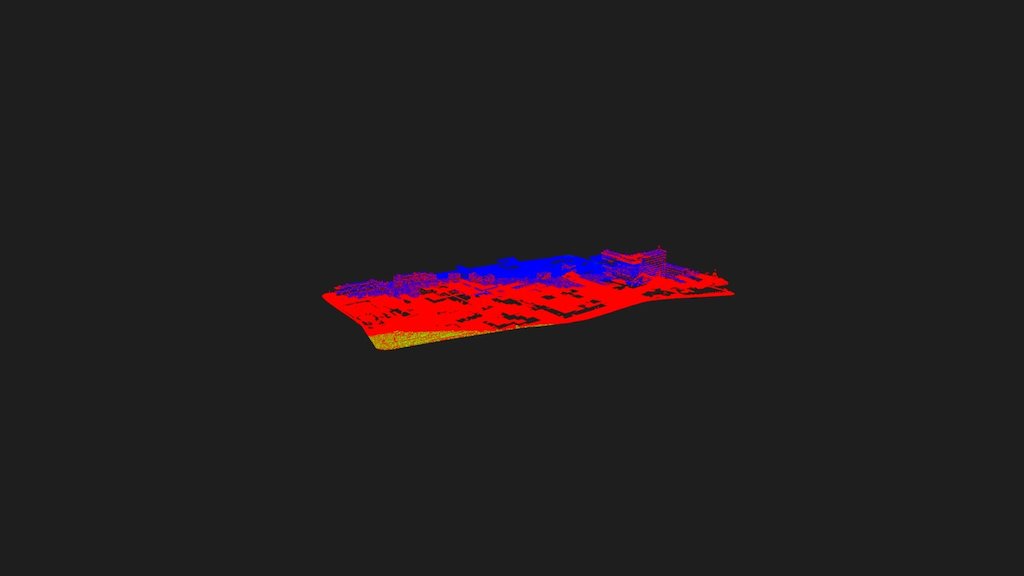 LiDAR of the University of Bradford campus