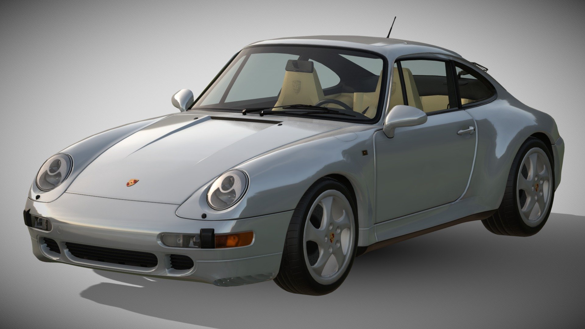 1997 Porsche 911 Carrera S (993) - Download Free 3D model by Ddiaz