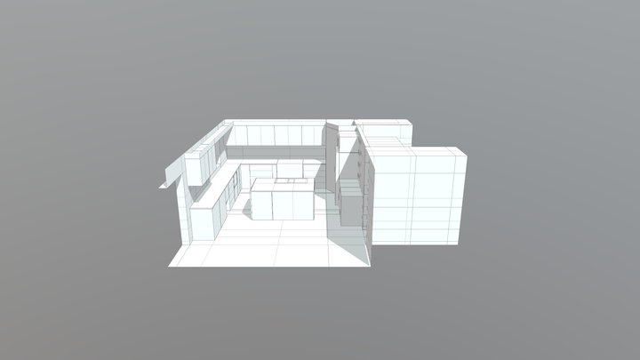 Kitchen_Layout_02 3D Model