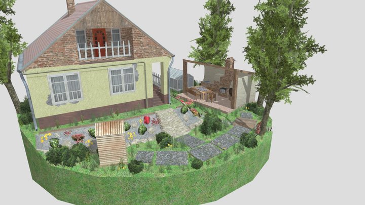 DAE Diorama - Grandma's House 3D Model
