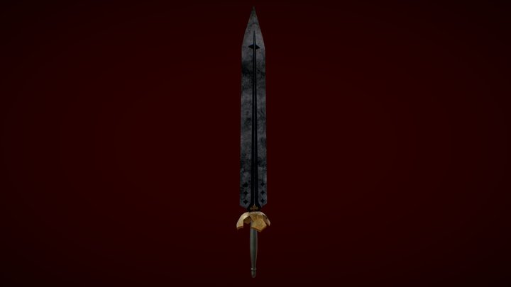 Demon Dweller - Black Clover Asta Sword 3D Model