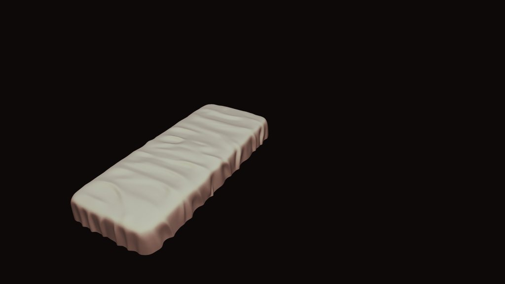 Chocolate bar with realistic texture