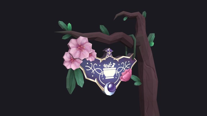 HearthSign - Night Elf Herbalist 3D Model
