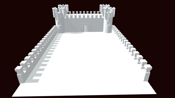 Castle Lowpoly 3D Model