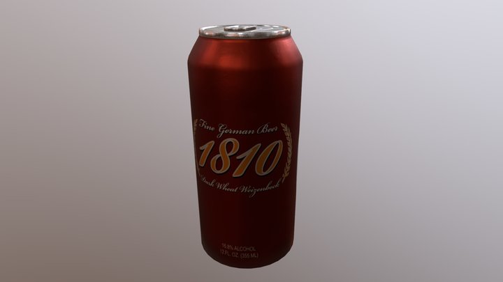 Beer Can 3D Model