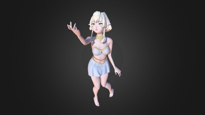 Aurora 3D posed 3D Model