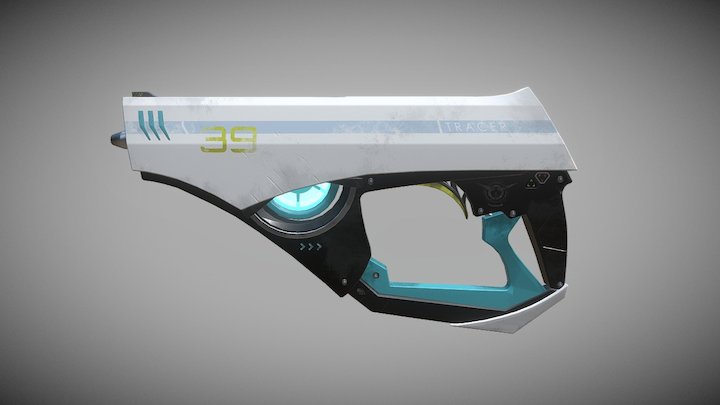 [Overwatch] Tracers Gun - Concept 3D Model