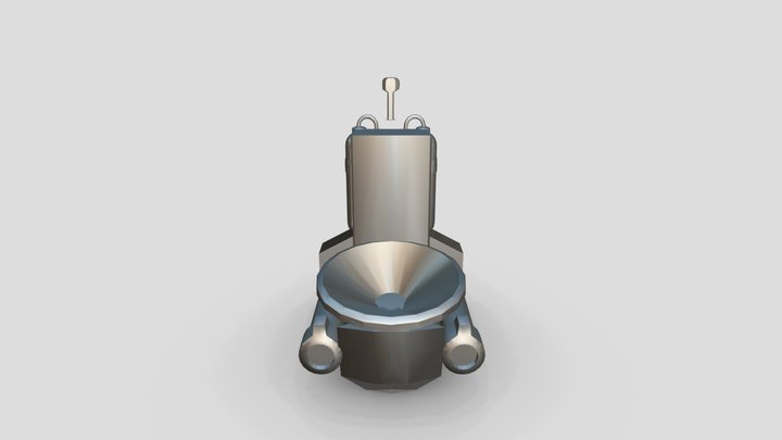 skibidi toilet Iron 3D Model