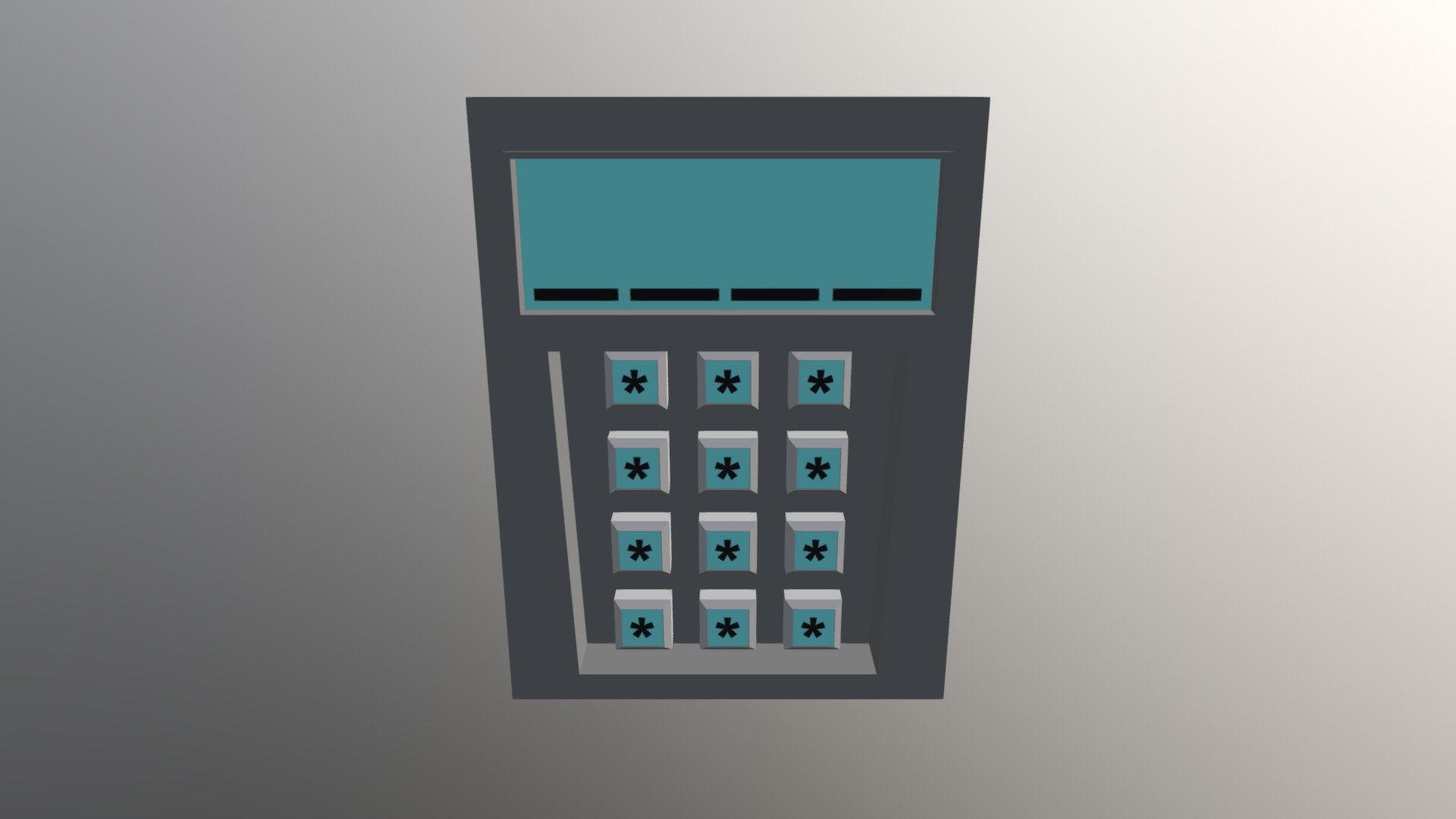 Keypad - 3D model by CalumPallister [b7f17a2] - Sketchfab