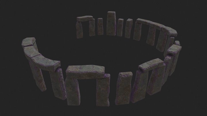 Corrupted Stonehenge Ring 3D Model