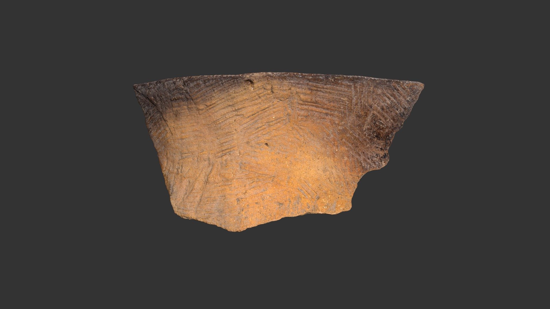 Oldtown Simple Stamped Jar Rim (2388p1050)