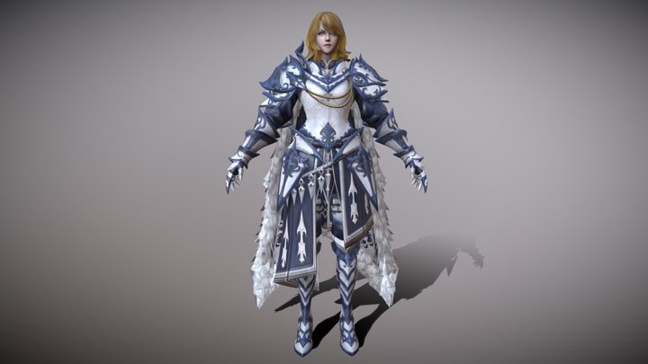 Adele - Knight of the North(Game-Ready 3D Model) 3D Model