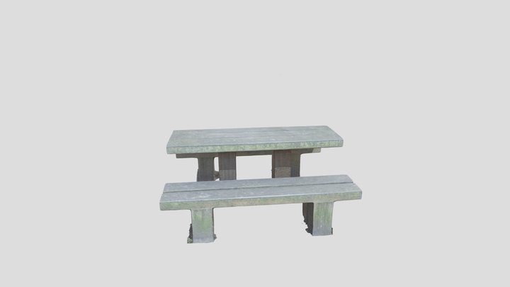 Bench Park London Photogrammetry [GameReady] 3D Model