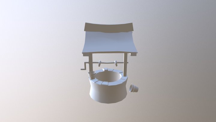 Brunnen Lowpoly 3D Model