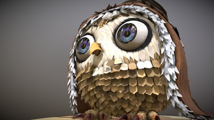Doku Owl 3D Model