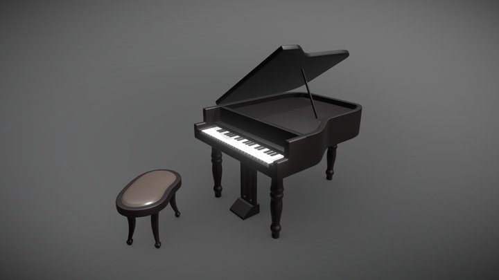 Grand Piano 3D Model