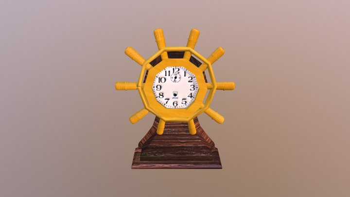 Reloj texturizado 3D Model